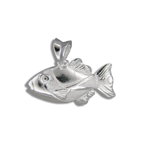 Sterling Silver 3D Hawaii State Fish Humuhumunukunukuapuaa Pendant